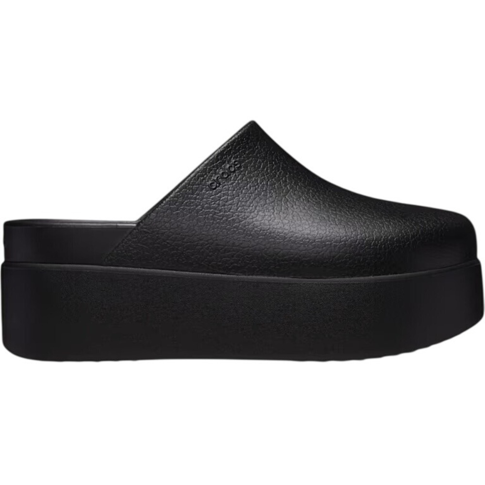 Crocs dylan Stomp Loafer Black Platform Slip On Clogs Womens 8